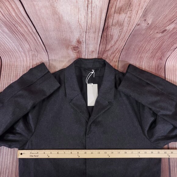 NWT COS Mens Size 34R Wool Mix Felt Boilersuit Jumpsuit Lined Gray Rare $225 - Picture 13 of 16